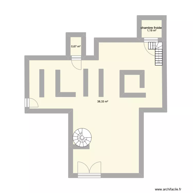 Biocoop 2. Plan de 3  et 40 m²