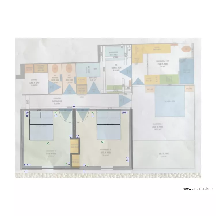 Chazal coin nuit. Plan de 