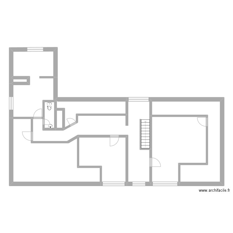 Calvaire 47 base de travail LD ETAGE. Plan de 10 pièces et 142 m2