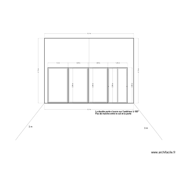 facade ekia. Plan de 