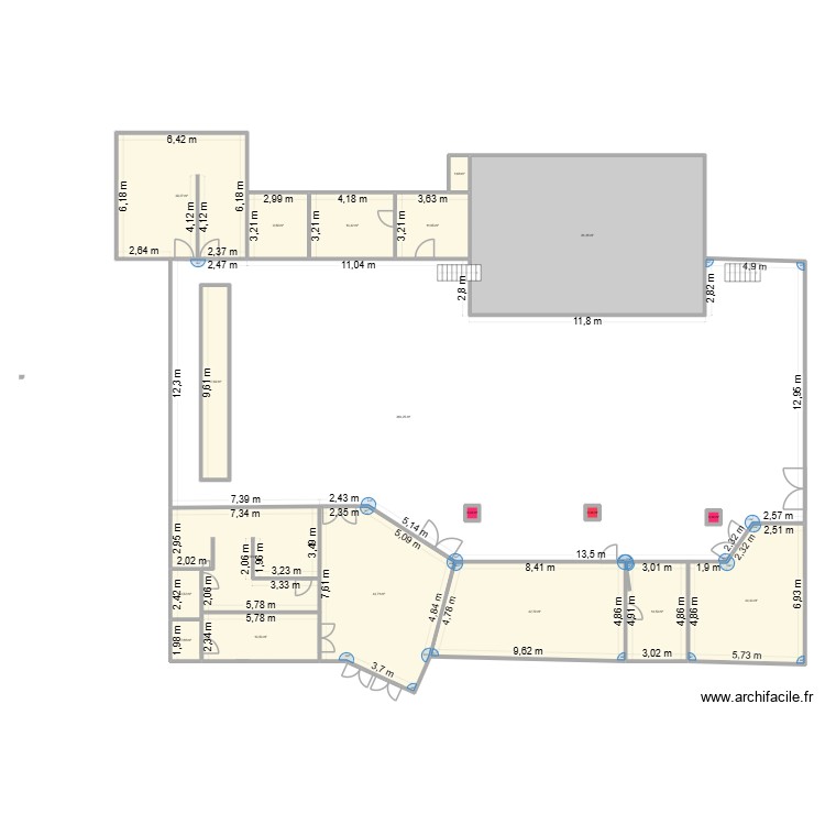 salle des fete. Plan de 0 pièce et 0 m2