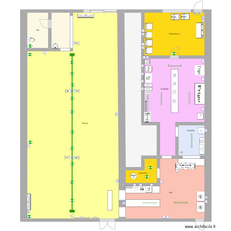 ma'a tahiti. Plan de 9 pièces et 281 m2