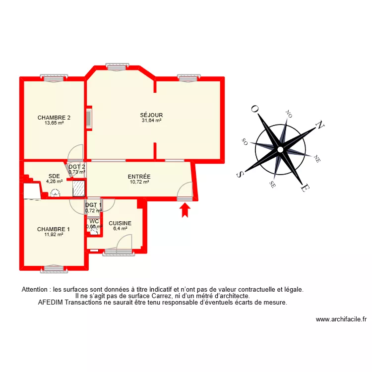 BI 32706. Plan de 19  et 83 m²