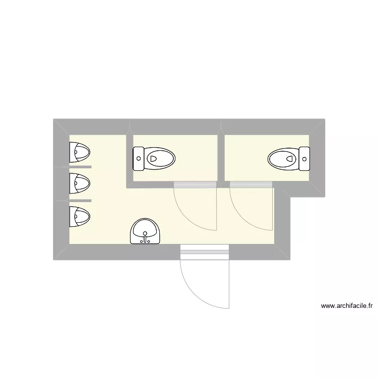 projet wc prof fosses1. Plan de 