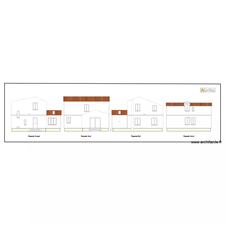Projet final - Toutes façades. Plan de Projet final - Toutes façades. Plan de
