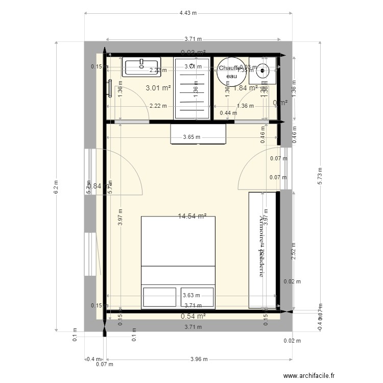 nrege rdc 03/2024. Plan de 7 pièces et 21 m2