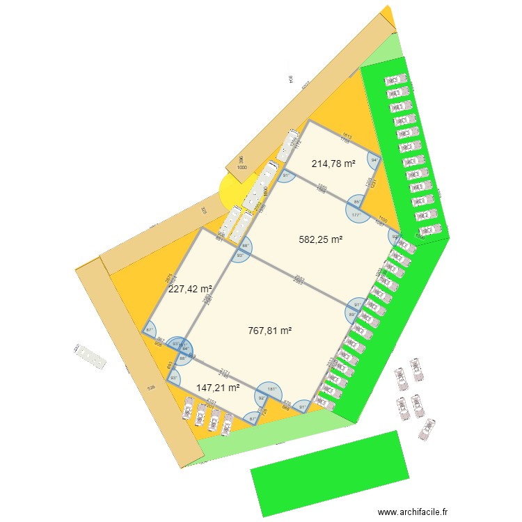 SOA. Plan de 5 pièces et 1939 m2