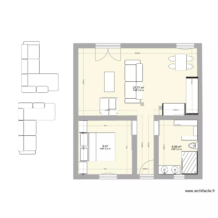 Maison Ana et Pablo. Plan de 
