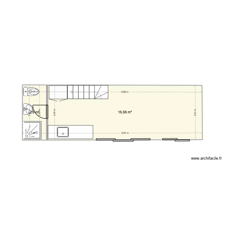 tiny structure. Plan de 3  et 39 m²
