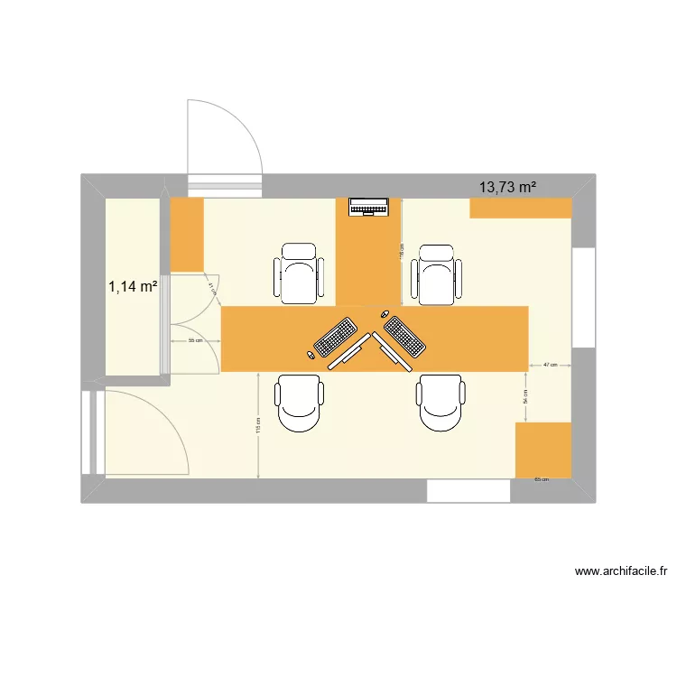 Bureau reception . Plan de Bureau reception . Plan de