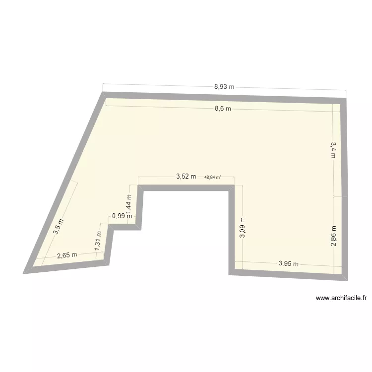 APPART. Plan de 1  et 49 m²