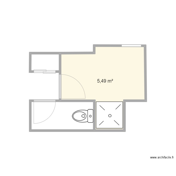 Salle de bain V0. Plan de 0 pièce et 0 m2