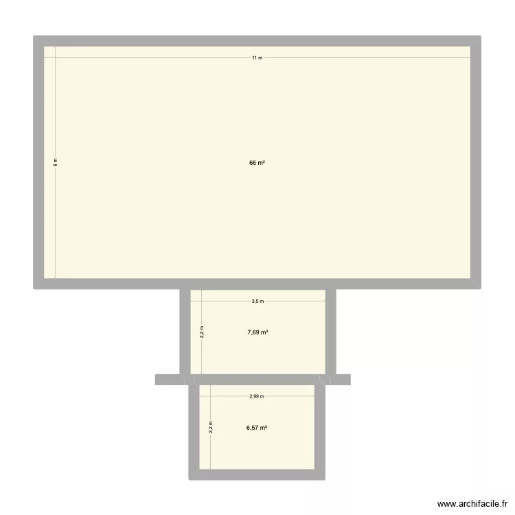 Maison BetS. Plan de 1  et 176 m²
