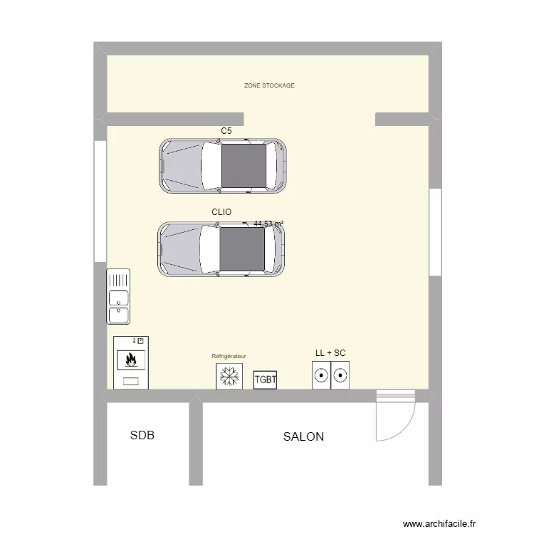 MOUY. Plan de 