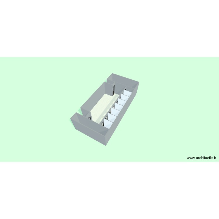 DOUCHES  GRACE  SERVUCE TECHNIQUE. Plan de 11 pièces et 46 m2