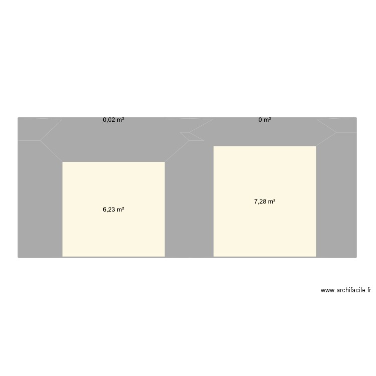 FACADE. Plan de 4 pièces et 14 m2