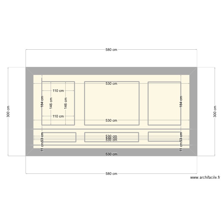 plan moulure. Plan de 9 pièces et 20 m2