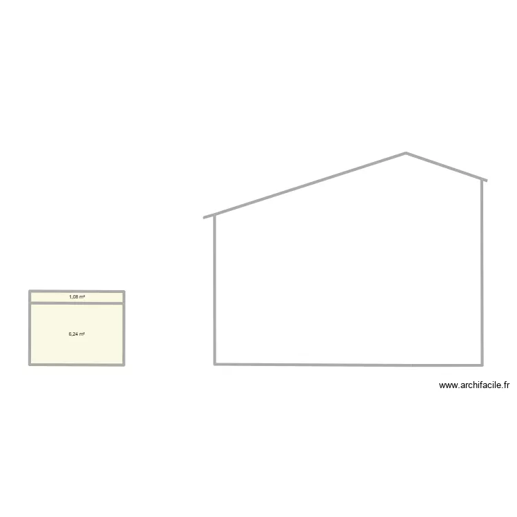 facade gauche apres. Plan de 