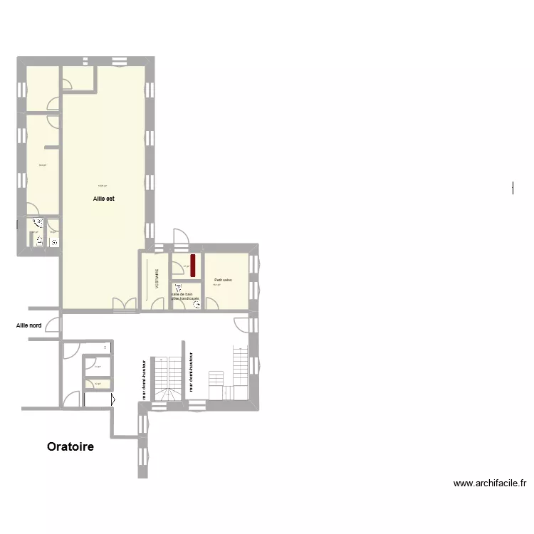 zone centrale RC 3 2026. Plan de 8  et 133 m²