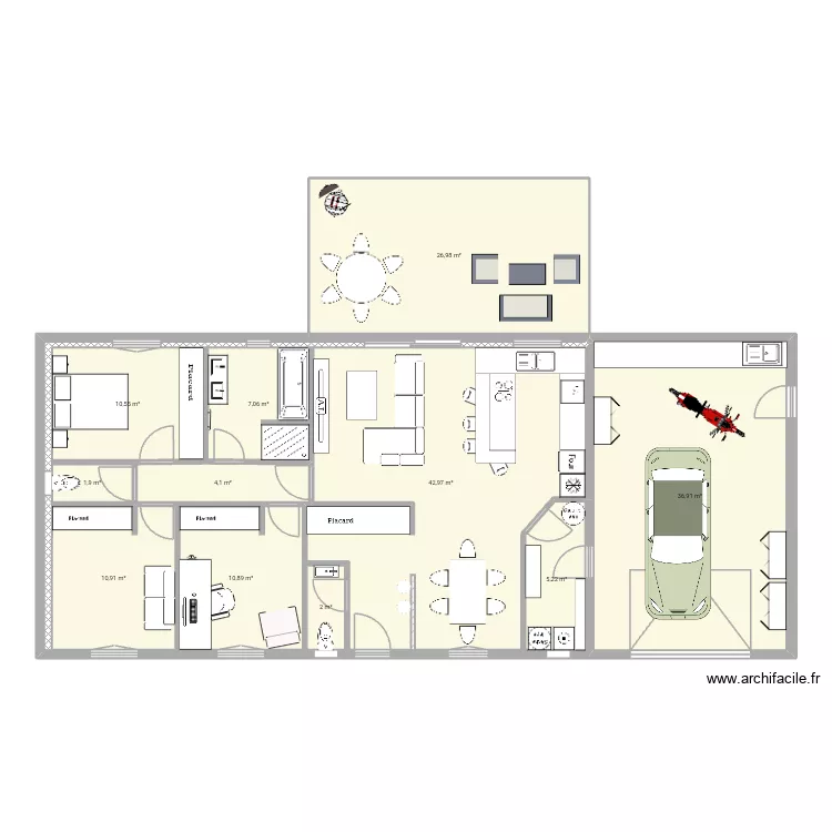 Plan Pergain T. MAJ 11/06 grand placard chambre. Plan de 11 et 159 m² Plan Pergain T. MAJ 11/06 grand placard chambre. Plan de 11 et 159 m²