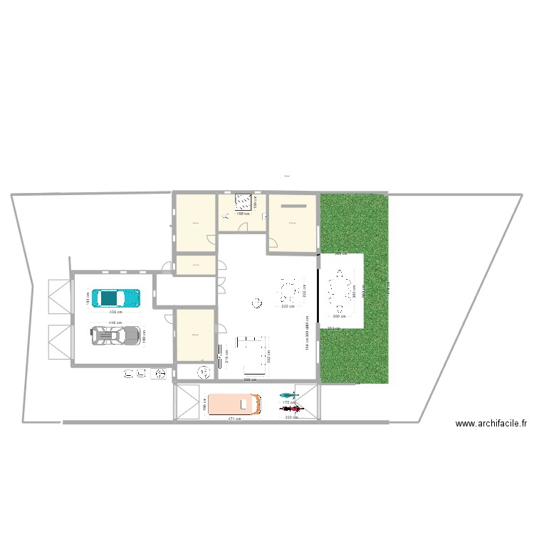 verger 2. Plan de 5 pièces et 77 m2