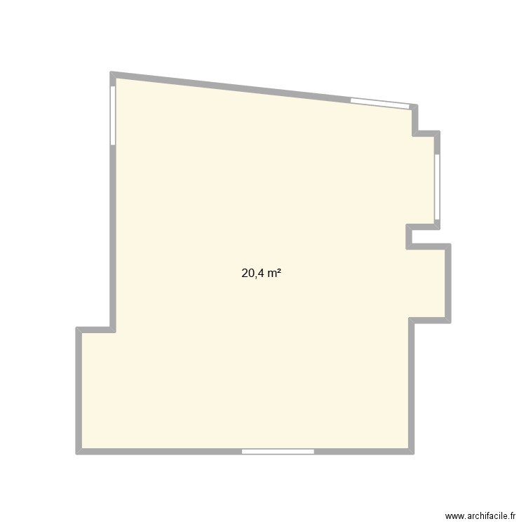 piece musique. Plan de 1 pièce et 20 m2