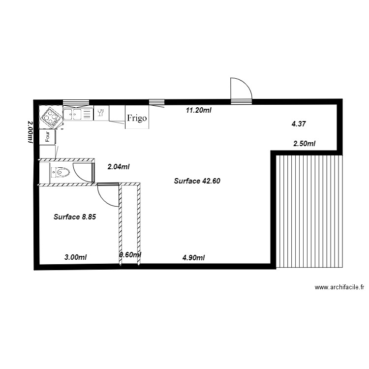 dodo. Plan de 0 pièce et 0 m2