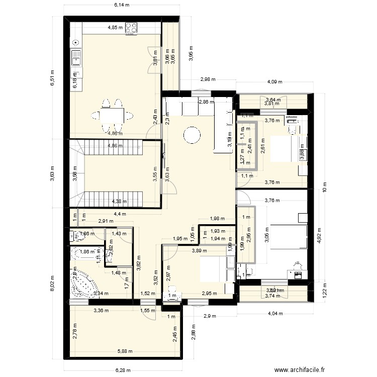 home2025. Plan de 13 pièces et 154 m2