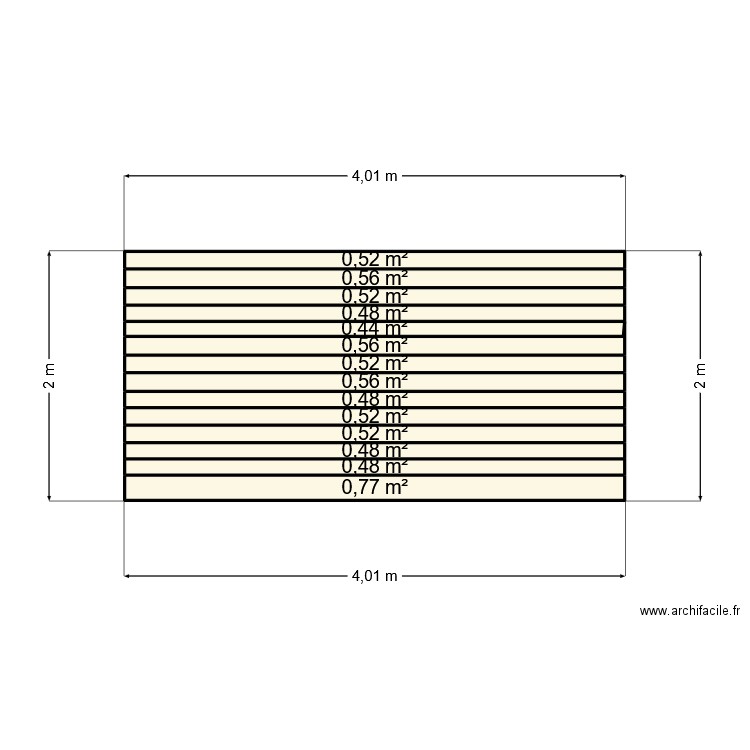 C/C. Plan de 14 pièces et 7 m2