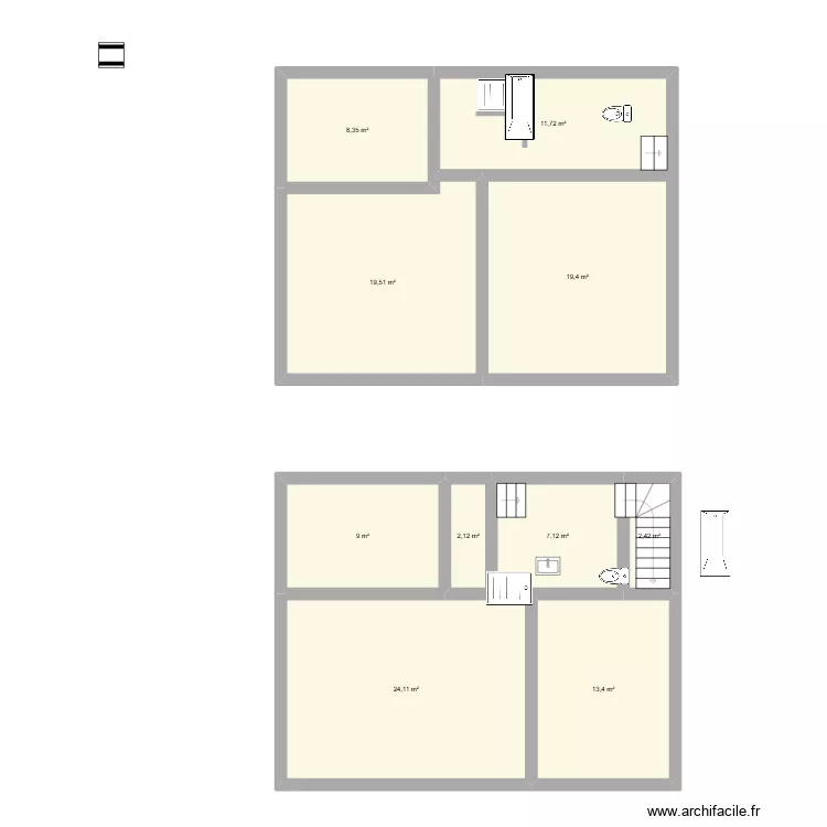 gare. Plan de 10 Pièces et 117 m² gare. Plan de 10 Pièces et 117 m²
