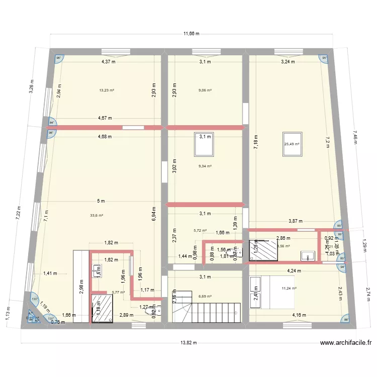 crest projet. Plan de 