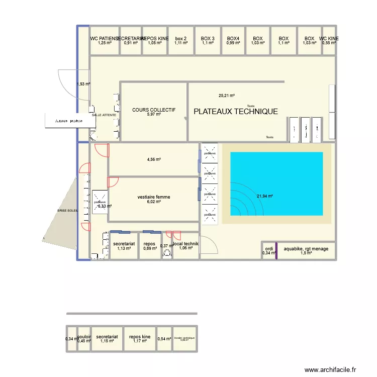 local petit canal. Plan de local petit canal. Plan de