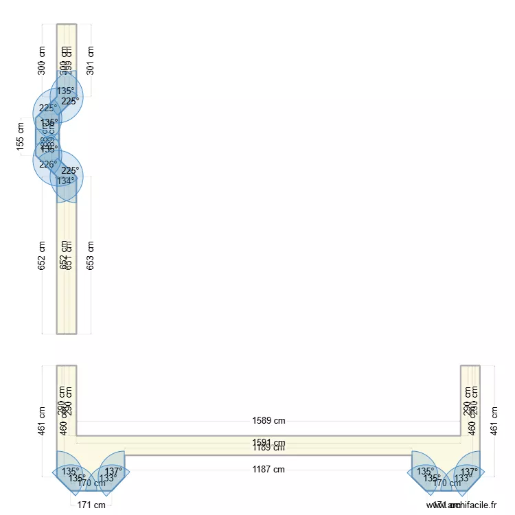 PARIS MEILHAC. Plan de 2 et 37 m² PARIS MEILHAC. Plan de 2 et 37 m²