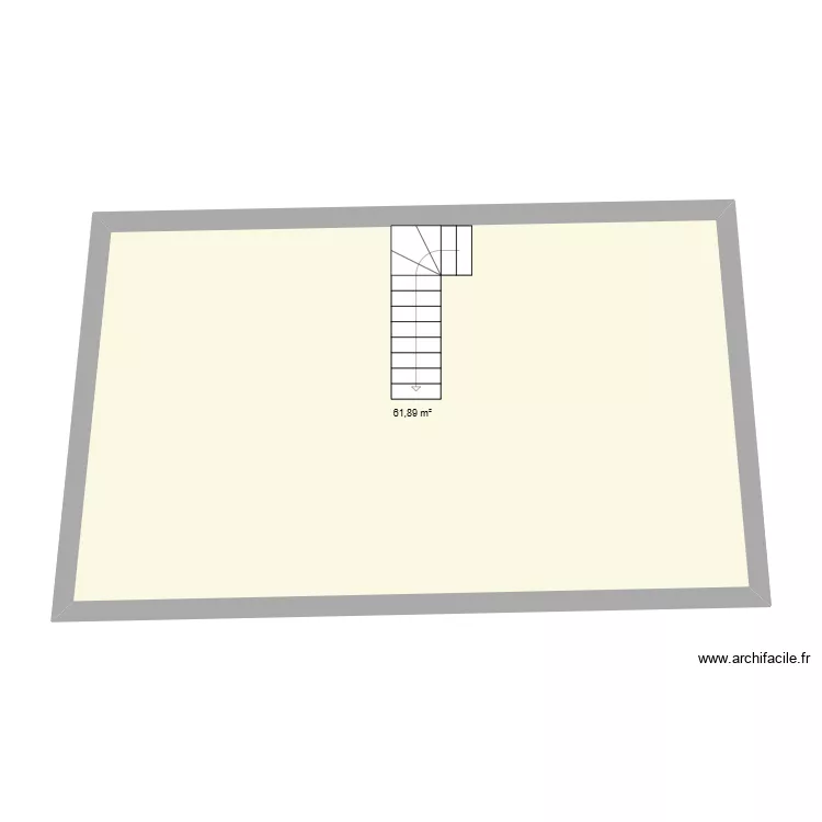 apinac rdc. Plan de 1  et 62 m²