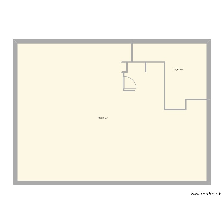 plan T4 - 1. Plan de 2 pièces et 112 m2