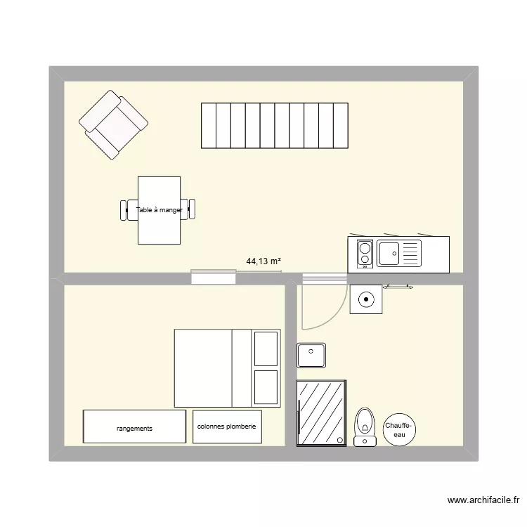 combles 2. Plan de 3 et 44 m² combles 2. Plan de 3 et 44 m²