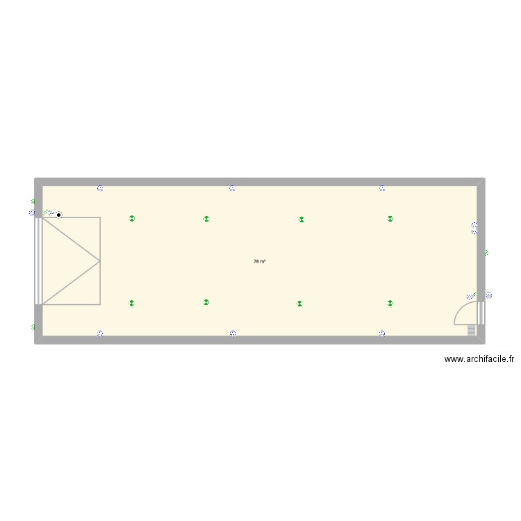 GARAGE ALBRETCH. Plan de 1 pièce et 78 m2