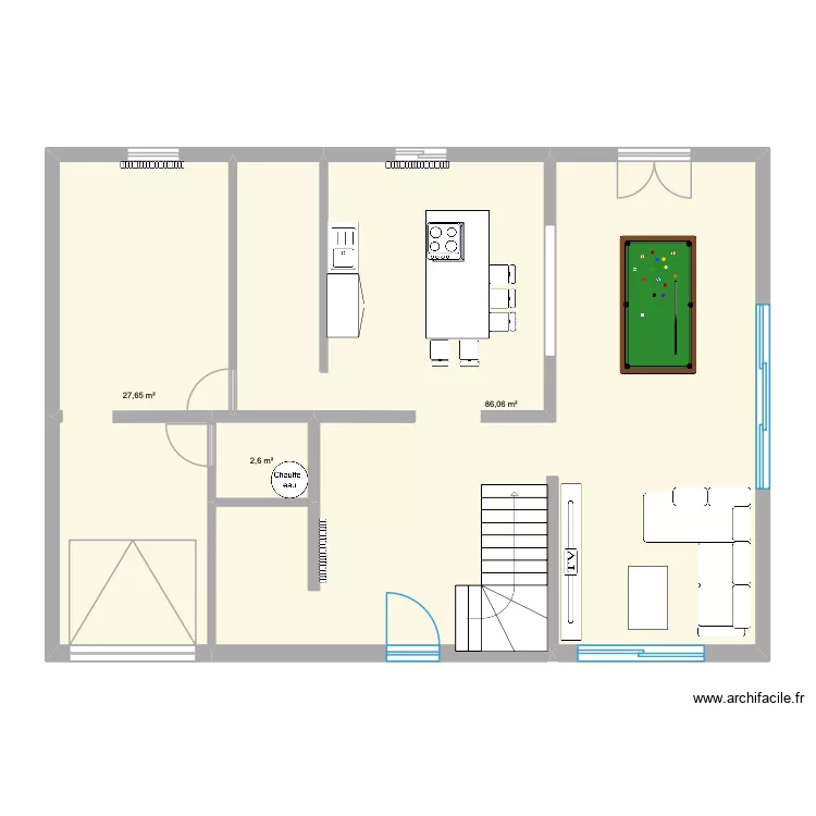 JAMES House. Plan de 3 et 116 m² JAMES House. Plan de 3 et 116 m²