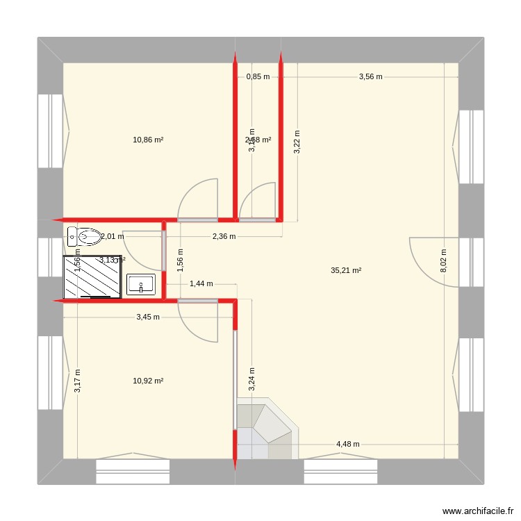 plestin. Plan de 0 pièce et 0 m2