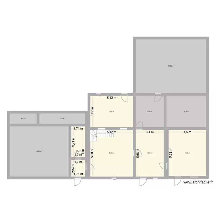 plan 1. Plan de 11  et 240 m²