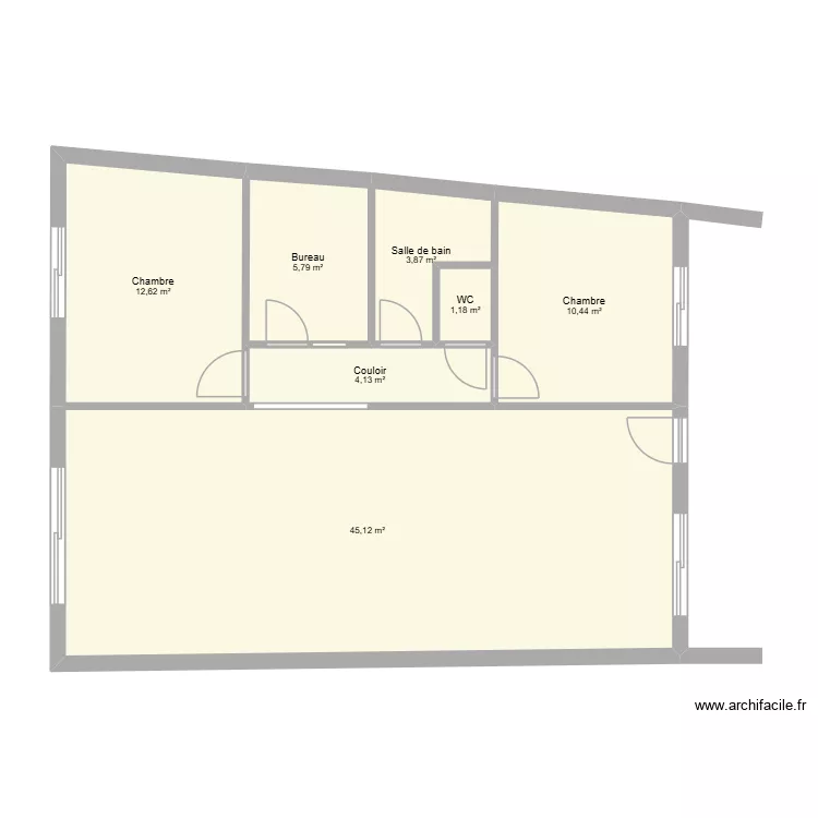 Essai FR 2. Plan de 6  et 83 m²
