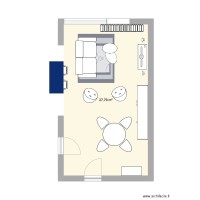 Salon salle à manger appartement maman