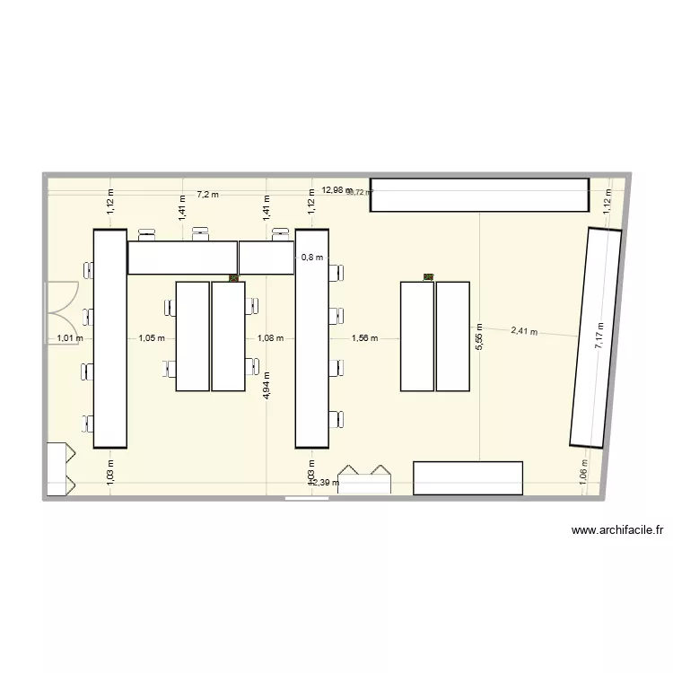 salle info. Plan de 1 et 91 m² salle info. Plan de 1 et 91 m²