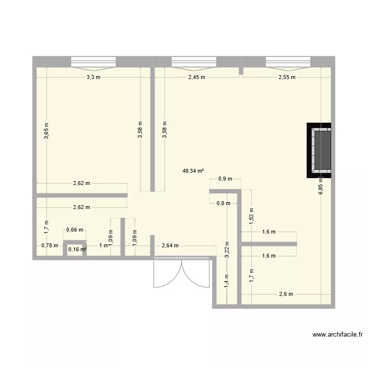 PersoTromb. Plan de 2  et 50 m²