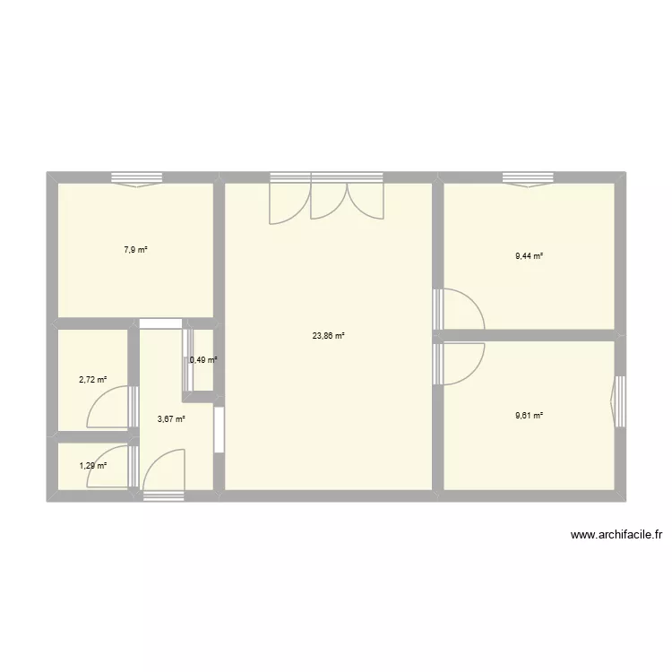 FEVRE - Sotteville Les Rouen. Plan de 8 et 59 m² FEVRE - Sotteville Les Rouen. Plan de 8 et 59 m²