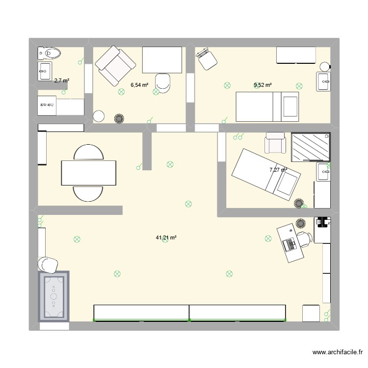 L\'&eacute;clat d\'beaut&eacute;. Plan de 0 pièce et 0 m2