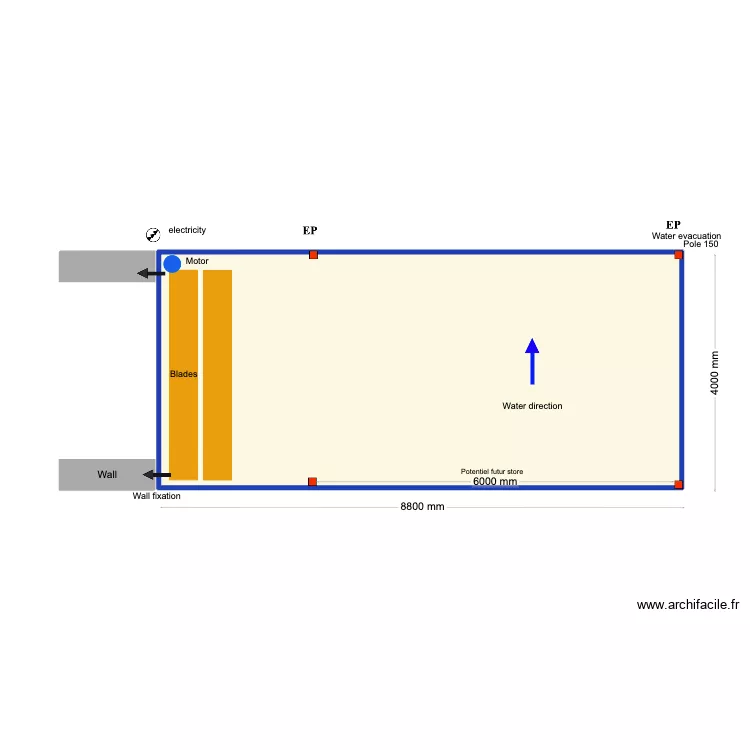Joe Mc Caughran. Plan de 1 et 34 m² Joe Mc Caughran. Plan de 1 et 34 m²