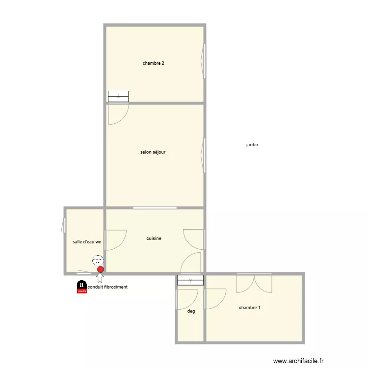 RINTAUD am. Plan de 6  et 53 m²