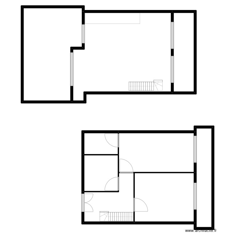 DEMOULINS. Plan de 9 pièces et 564 m2
