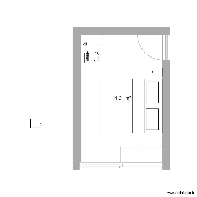 chambre chris. Plan de 0 pièce et 0 m2